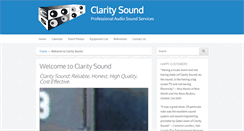 Desktop Screenshot of claritysound.net
