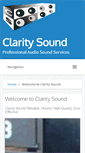 Mobile Screenshot of claritysound.net